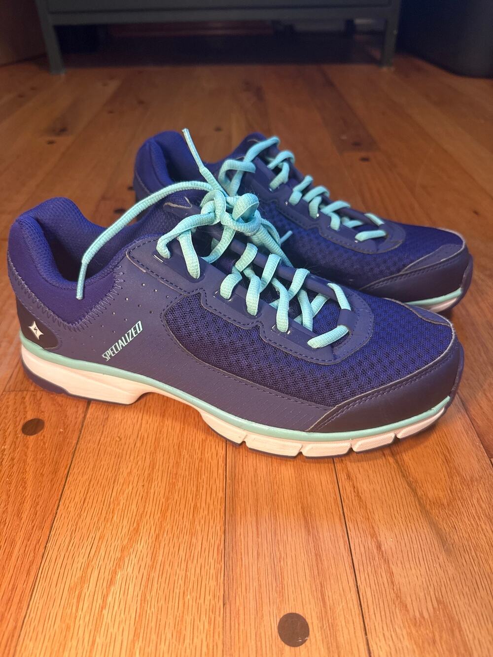 NEW Specialized Cadette Bike Shoes Womens US 9 EU 40 Indigo Teal Cycling SPD